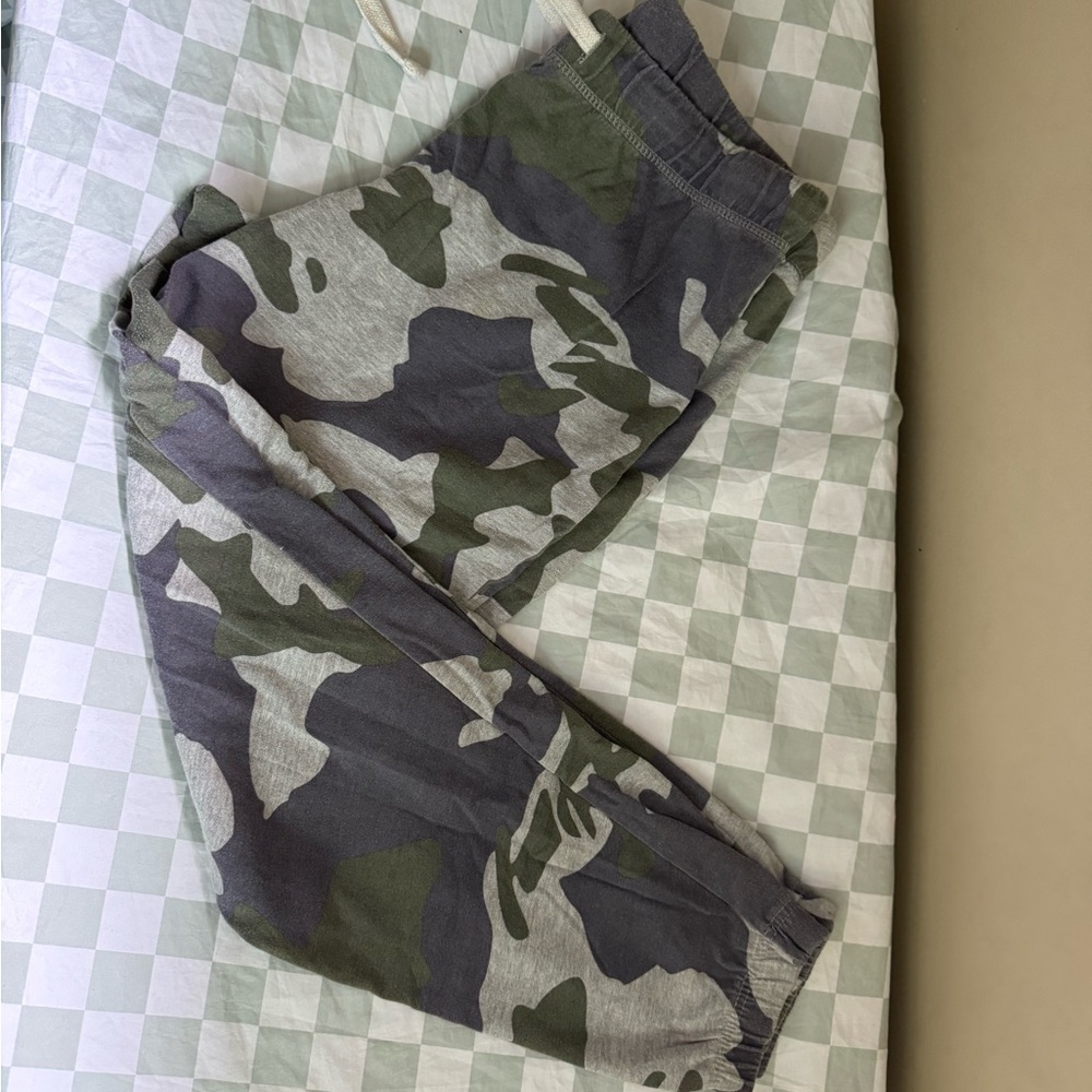Camouflage Jogger Track Pants - Olive & Gray